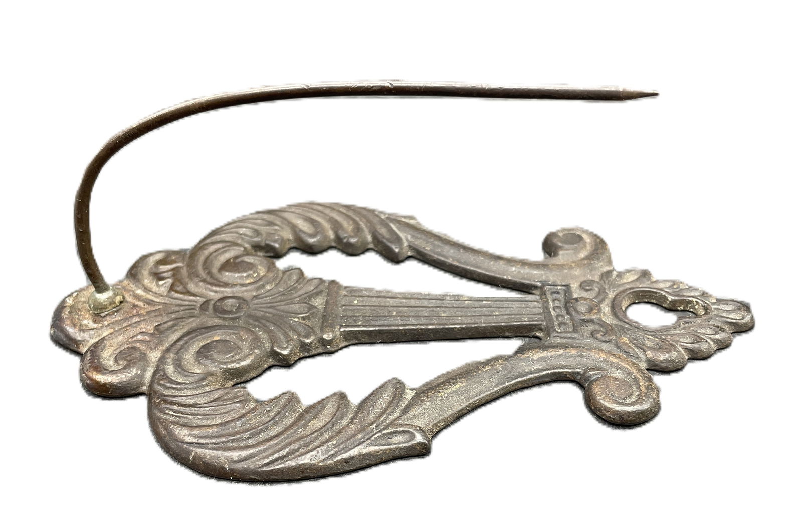 Antique CAST IRON MERCANTILE STORE WALL MOUNT BILL RECEIPT HOLDER - 5