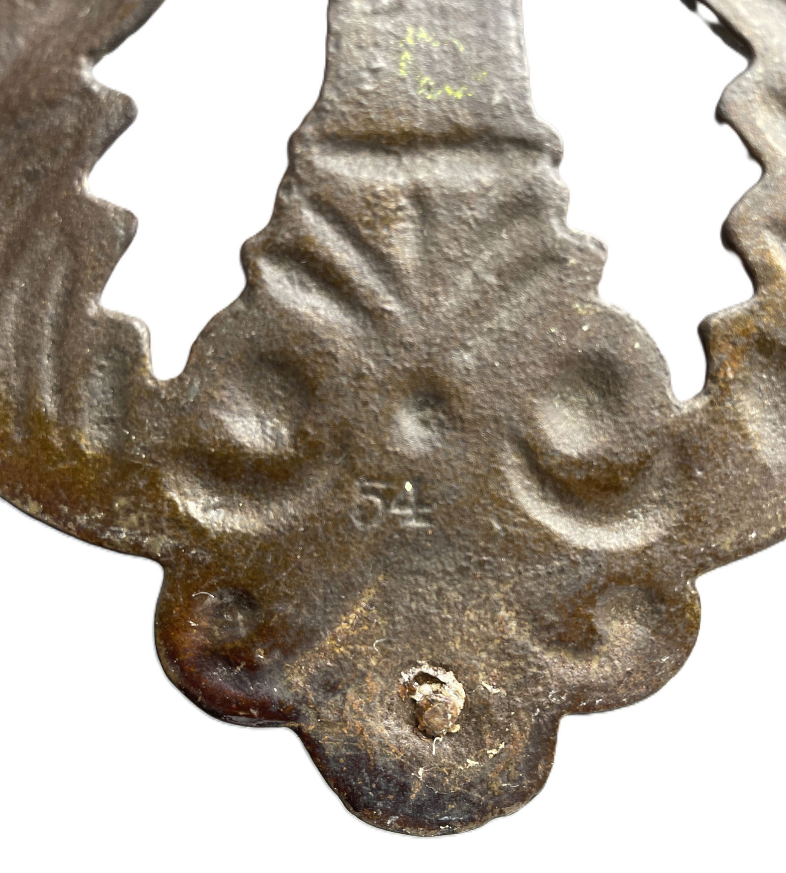 Antique CAST IRON MERCANTILE STORE WALL MOUNT BILL RECEIPT HOLDER - 7