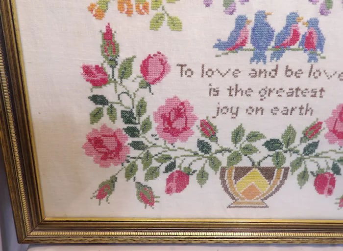 Vintage Romantic Needlepoint - 3