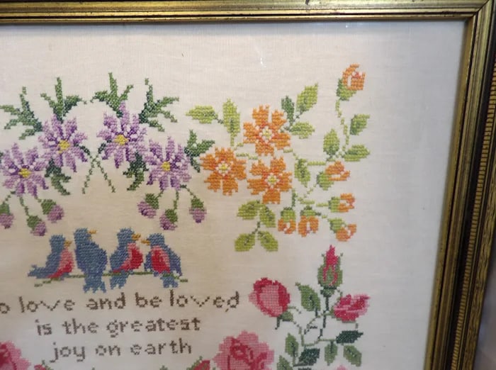 Vintage Romantic Needlepoint - 4