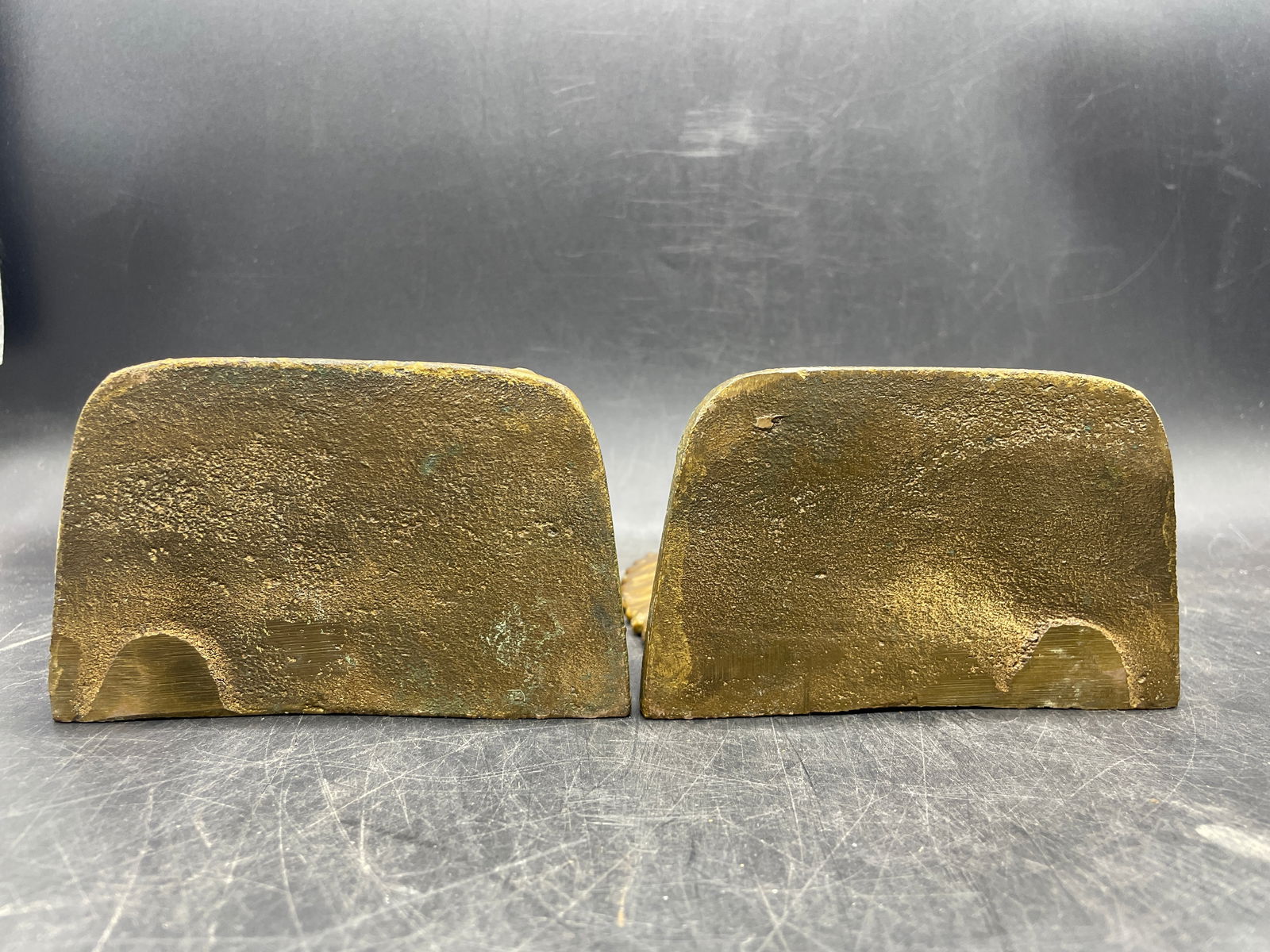 Antique Jennings Brothers Indian Chief Cast Iron Bookends Sculpture PAIR - 5