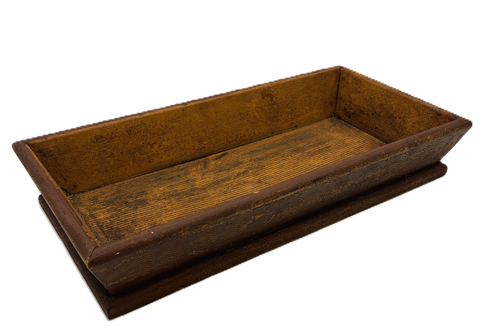 Primitive Large Wood Trencher Dough Box - 2