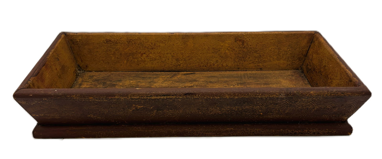 Primitive Large Wood Trencher Dough Box - 3