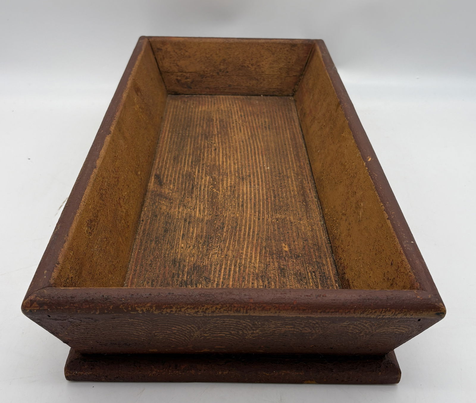 Primitive Large Wood Trencher Dough Box - 5