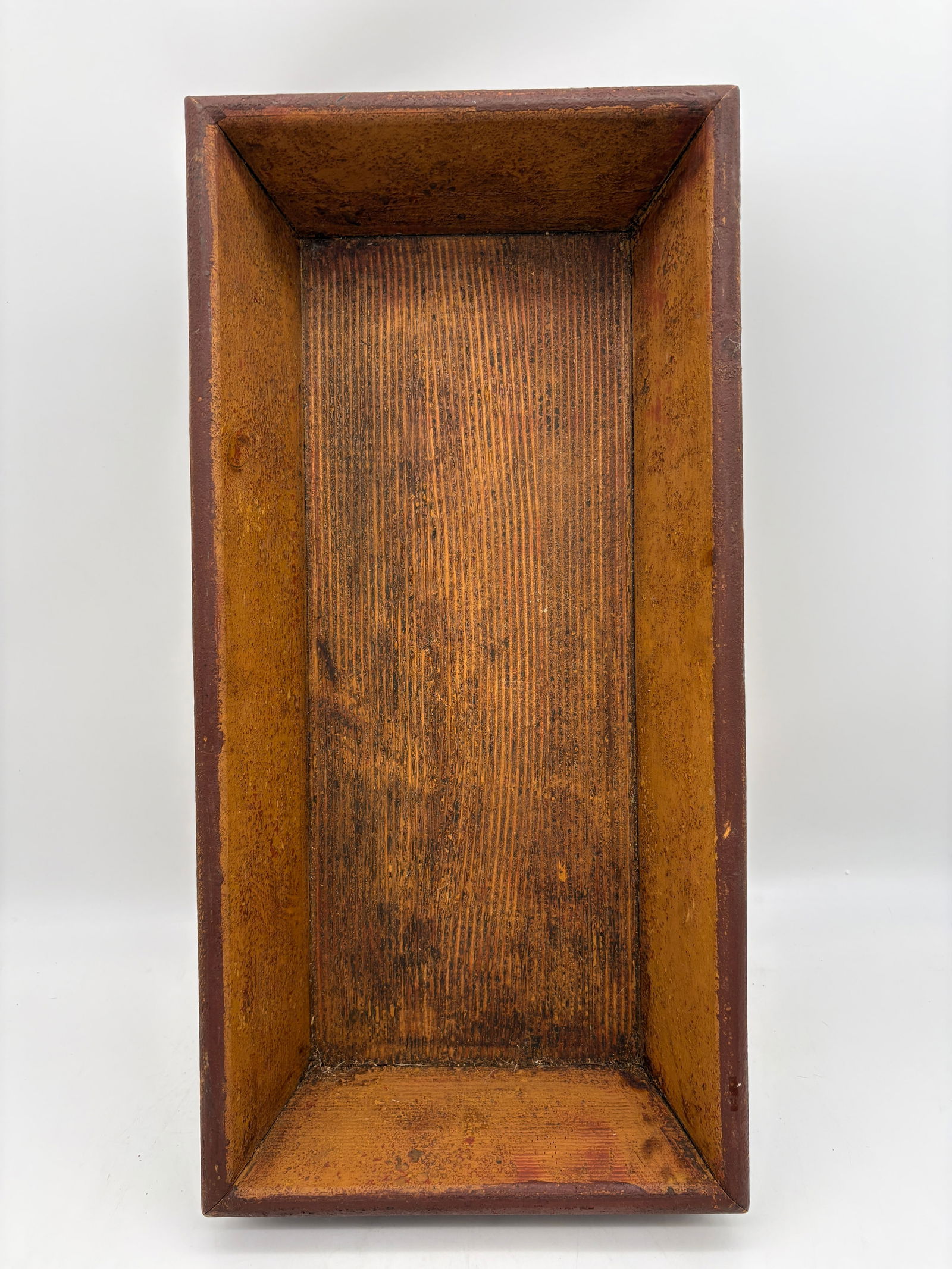 Primitive Large Wood Trencher Dough Box - 6