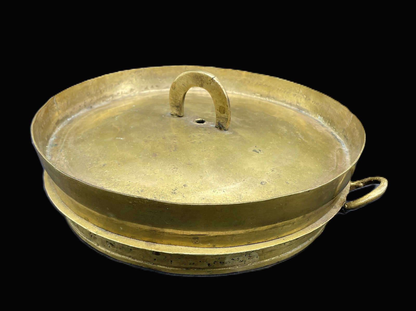 VINTAGE BRASS KUIH BAHULU Candy MOLD with Lid - 4