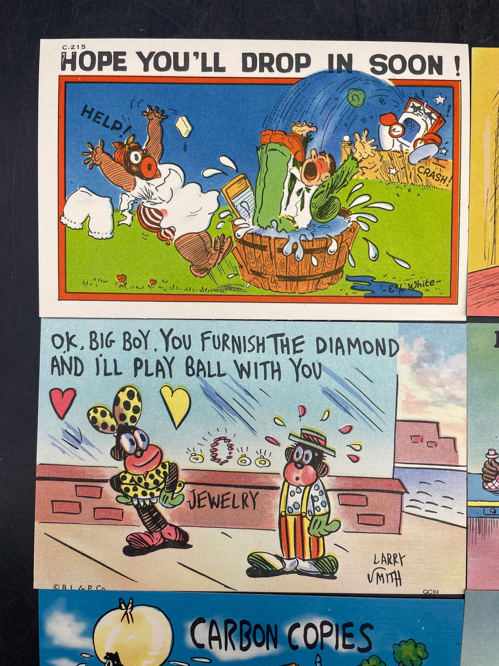 Lot of 6 Black Americana Postcards - 3