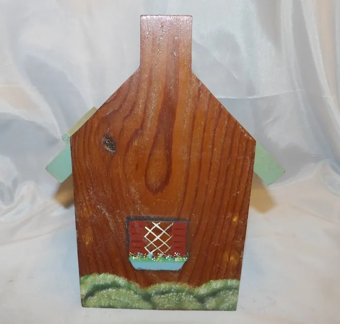 Vintage Folk Art Wood House Recipe - 3