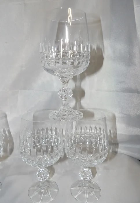 Belfast Pattern Bohemia Crystal Wine Glasses - 3