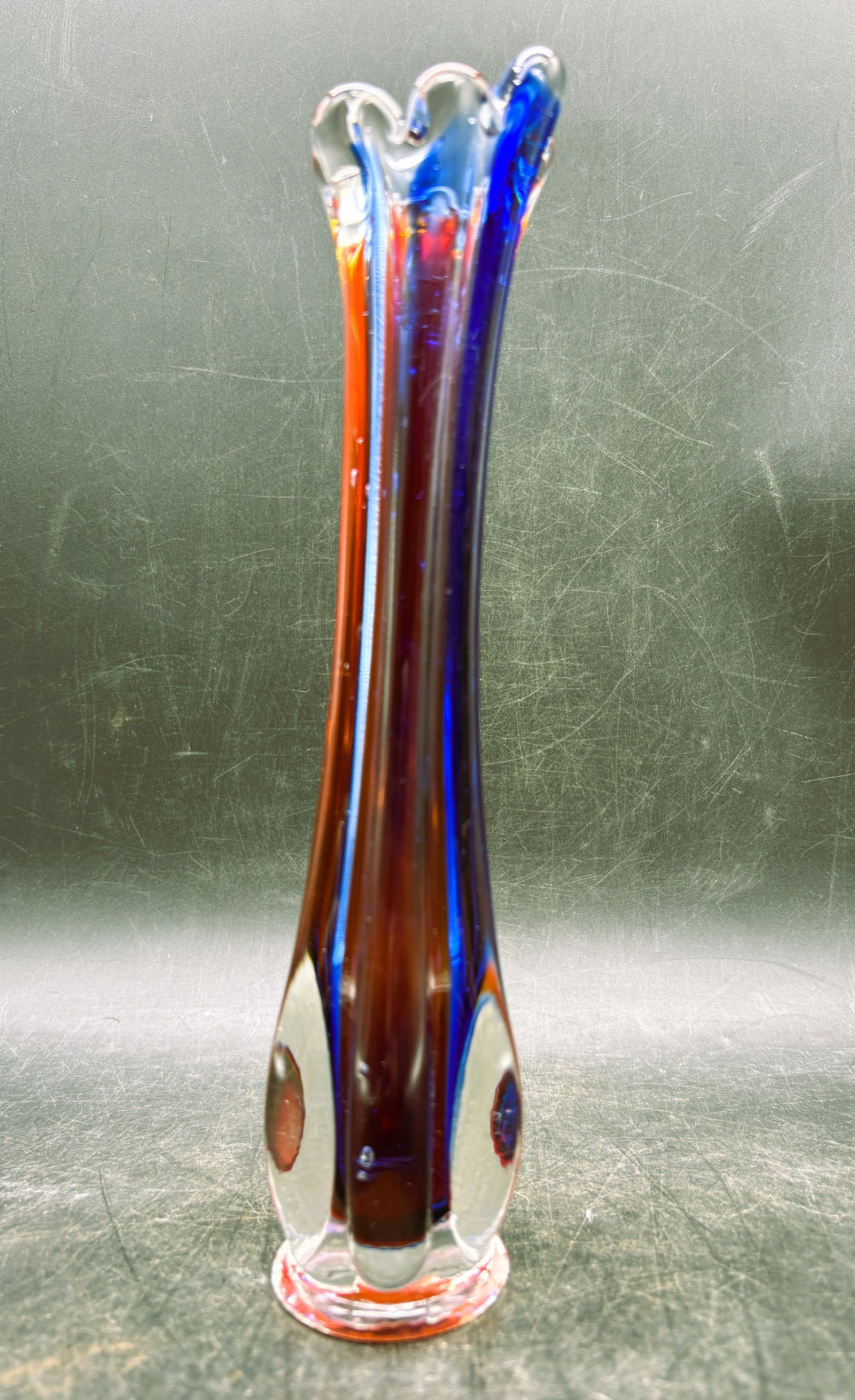 Vintage Murano Swung Glass Vase - 4