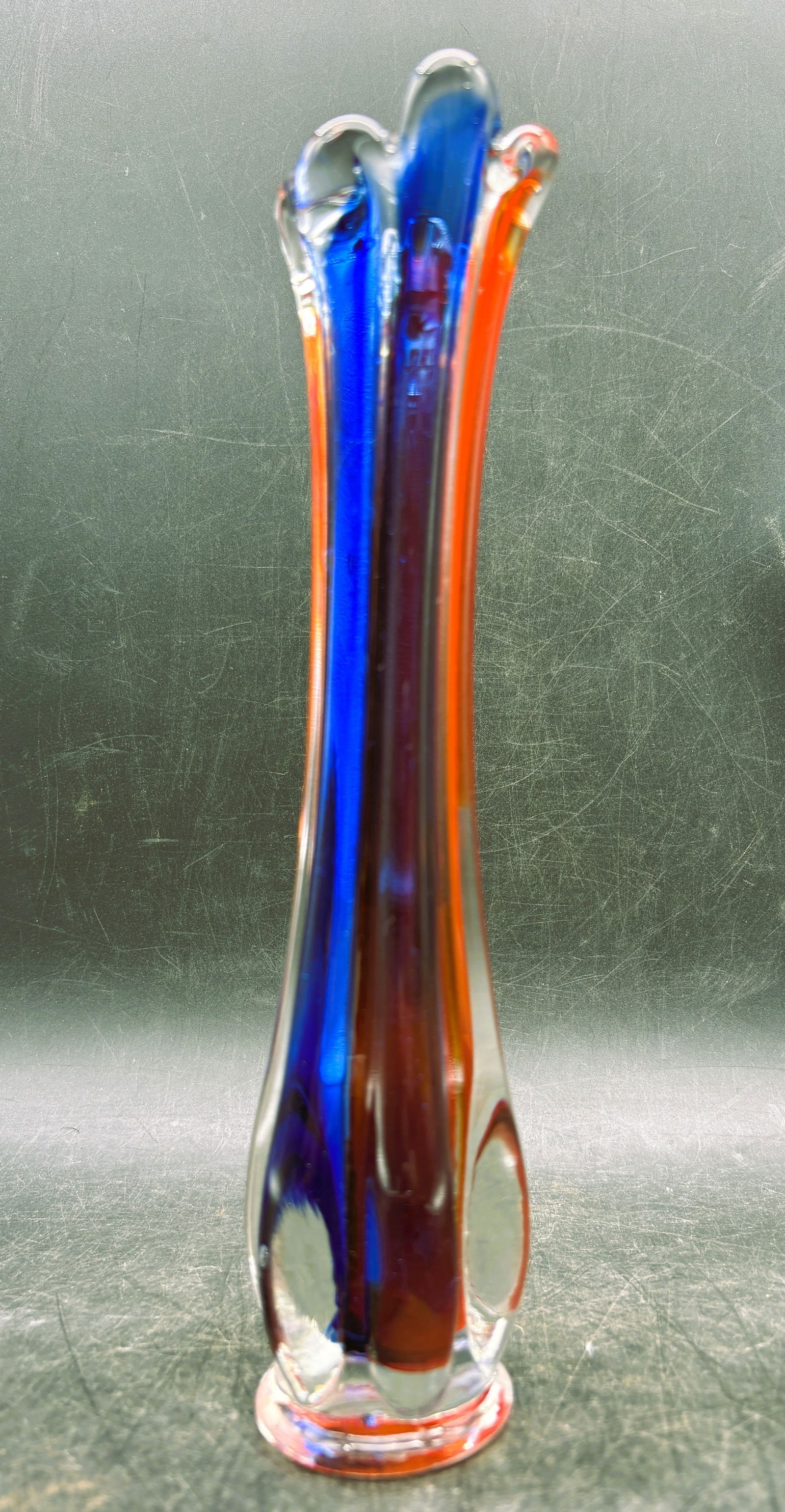 Vintage Murano Swung Glass Vase - 5