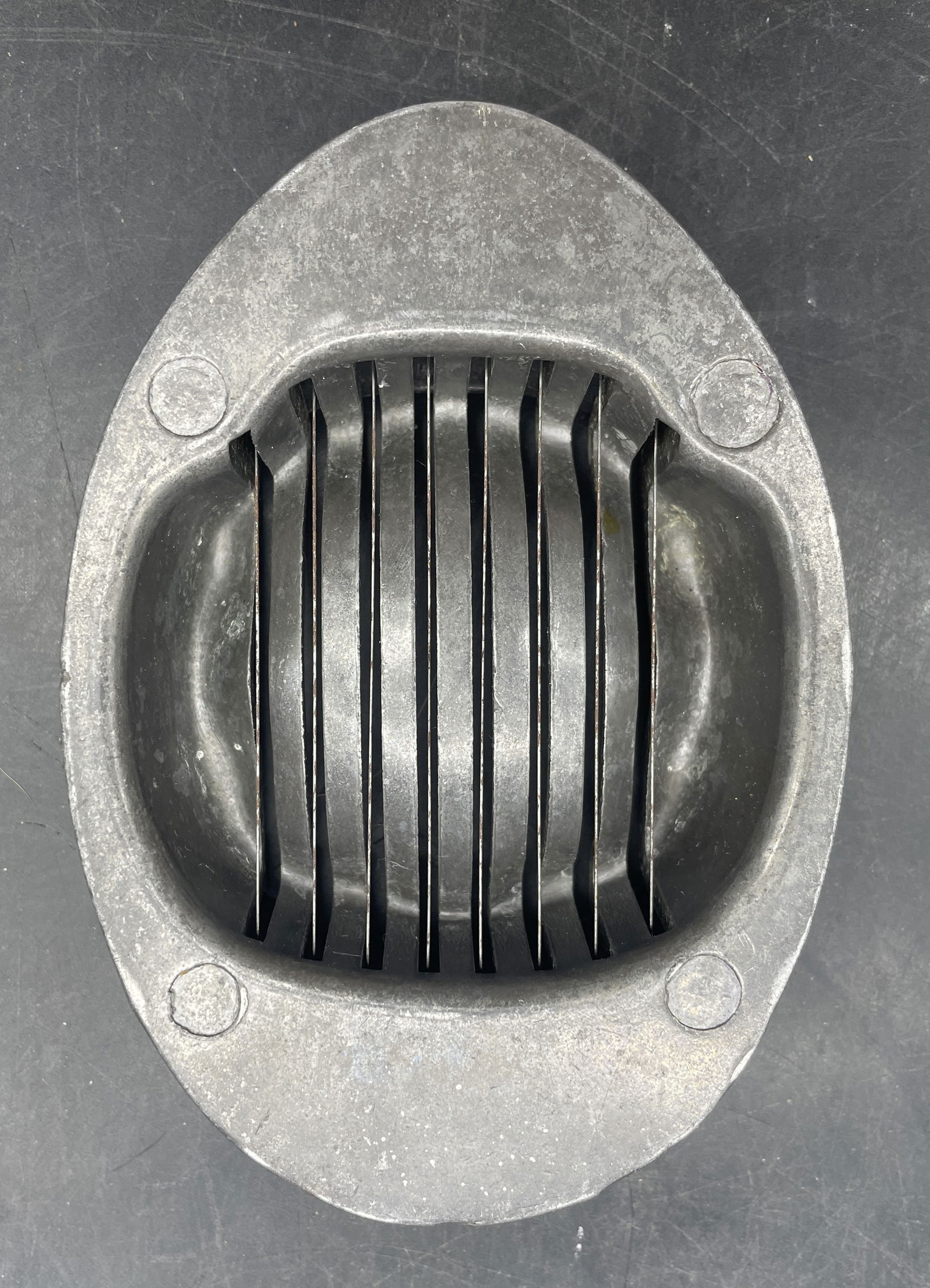 Vintage Presto 4 Way Egg Slicer Aluminum with Metal Wire Cutter 1950s - 8