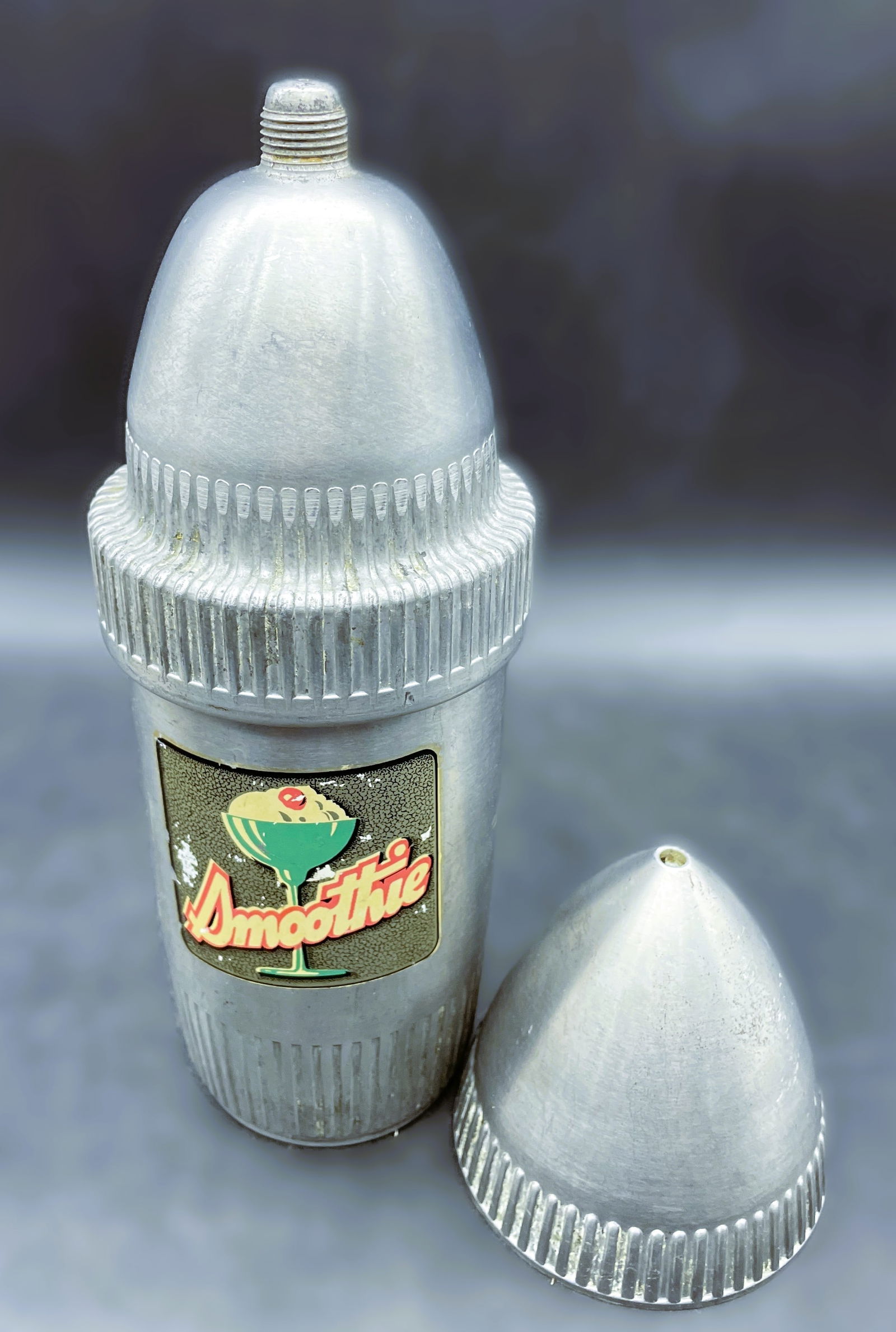 VINTAGE 1940S SMOOTHIE "SATINSMOOTH" ICE CREAM MAKER MIXER ROCKET BULLET RALMAC - 7