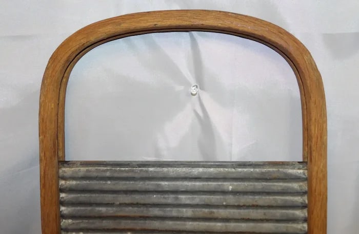 Antique Bent Wood Wash Board - 2