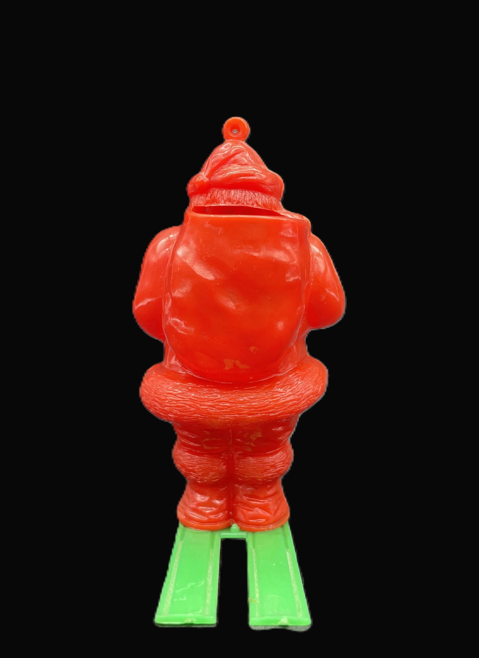 Vintage IRWIN MADE IN USA SANTA on Skis PLASTIC - 5