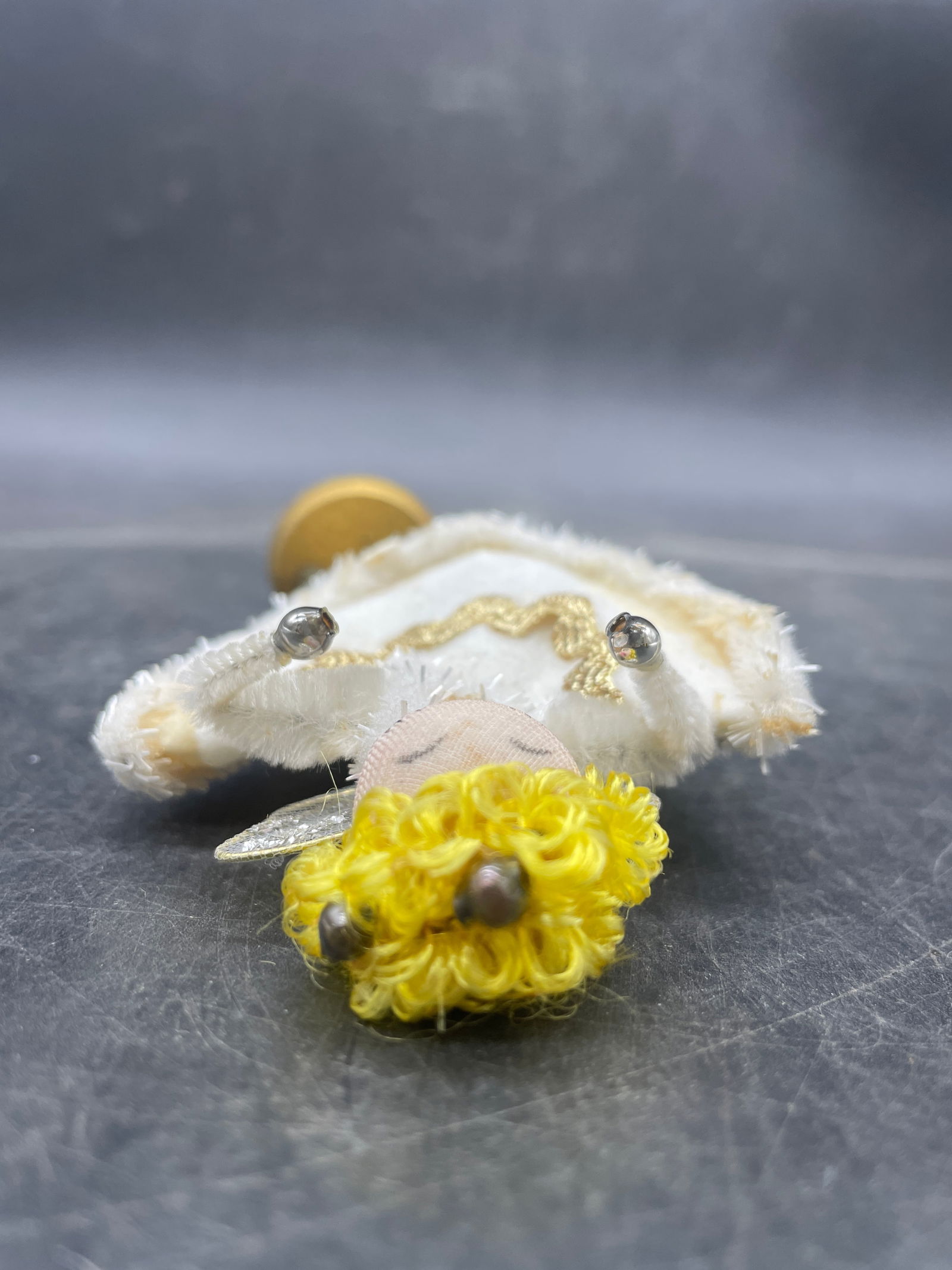 Vintage Japan Pipe Cleaner Angel Ballerina Tulle Wings Yarn Hair - 6