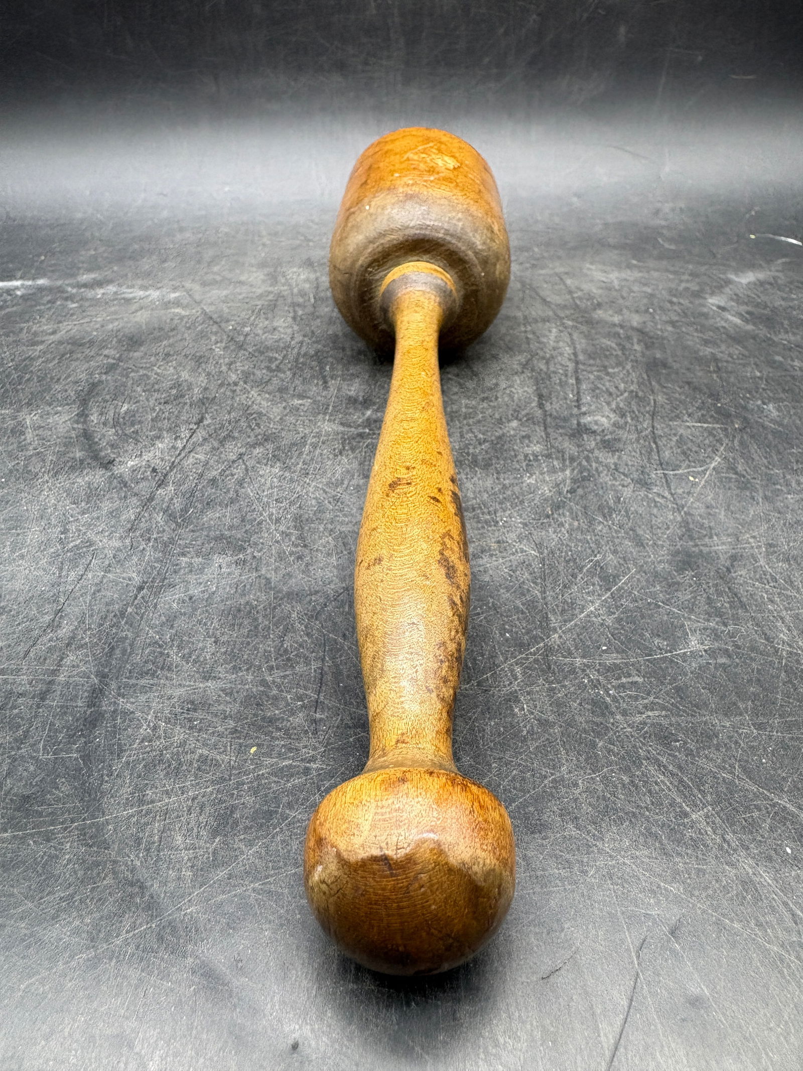 Antique Wooden Masher Great Patina - 3