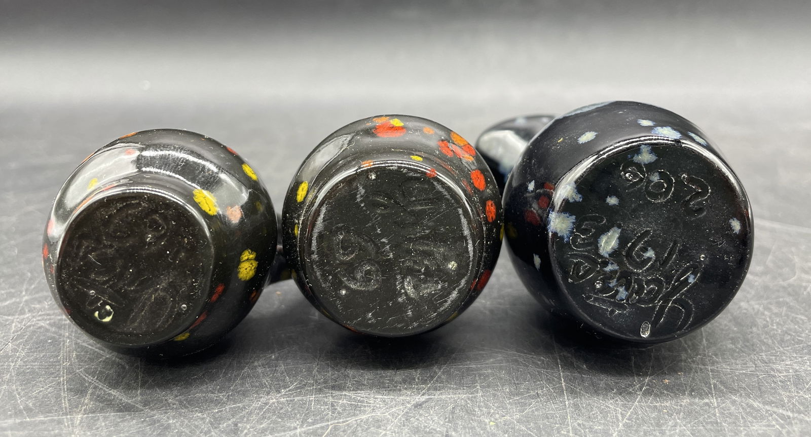 YATES Mid-Century Miniature Art Pottery 3pcs - 7