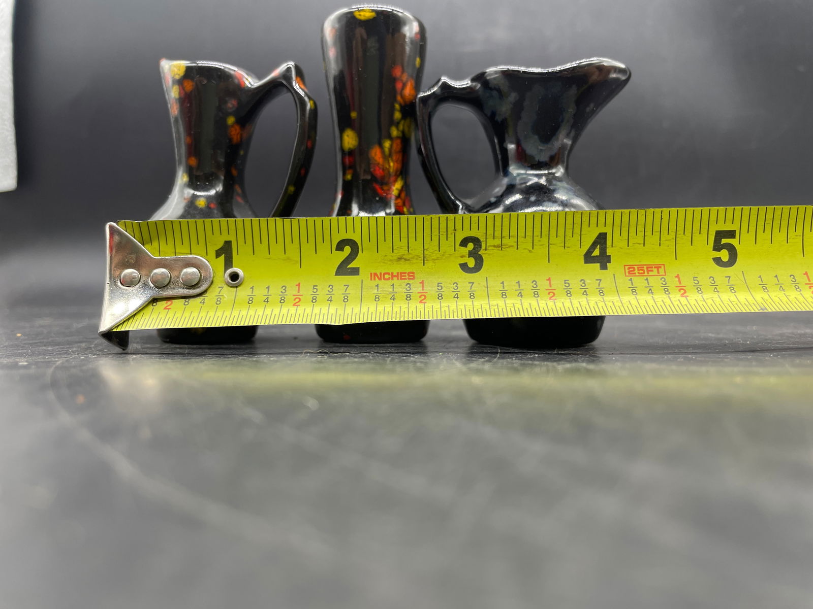 YATES Mid-Century Miniature Art Pottery 3pcs - 8