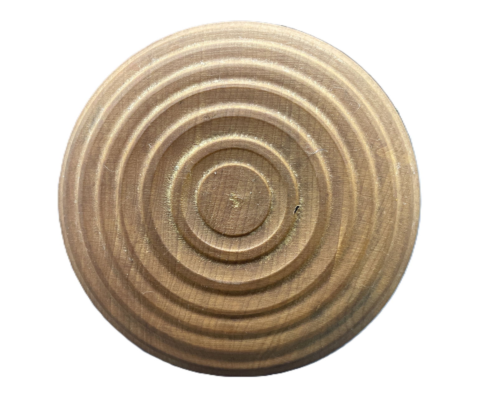 Antique Primitive Herb Crusher, Wood, Circular Carved Design With Handle - 2