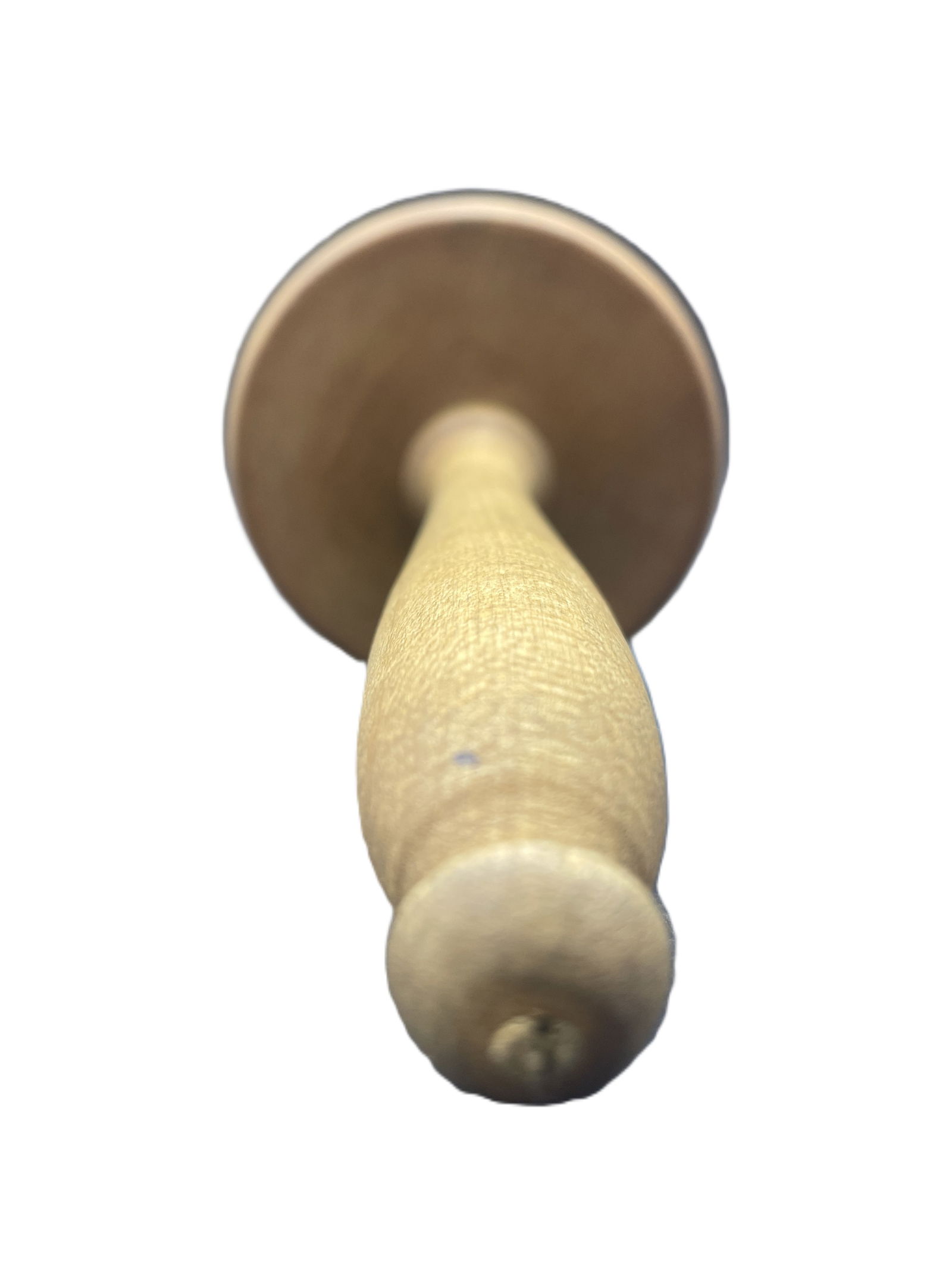 Antique Primitive Herb Crusher, Wood, Circular Carved Design With Handle - 3