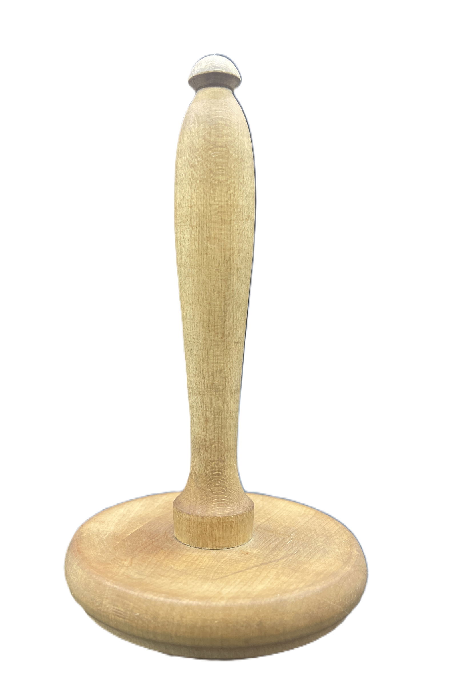 Antique Primitive Herb Crusher, Wood, Circular Carved Design With Handle - 4