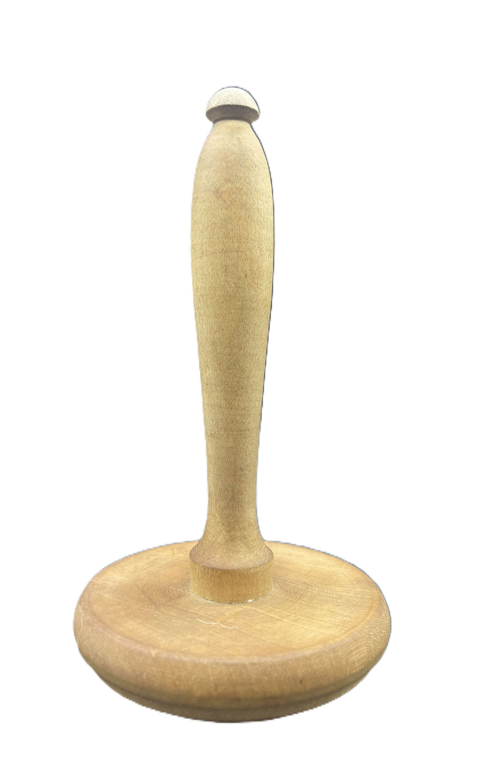 Antique Primitive Herb Crusher, Wood, Circular Carved Design With Handle - 5