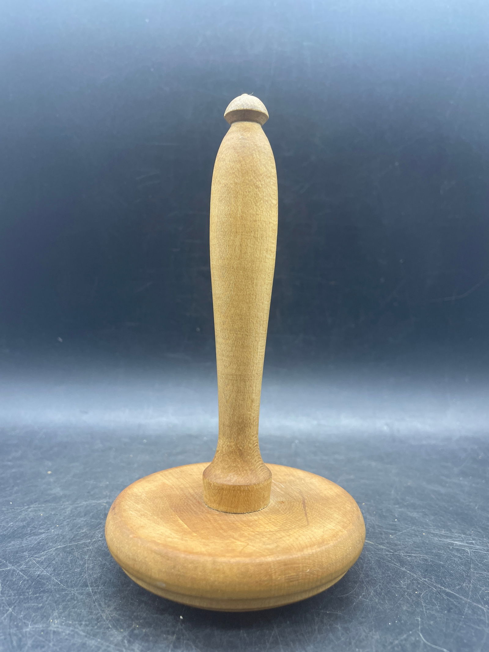 Antique Primitive Herb Crusher, Wood, Circular Carved Design With Handle - 7