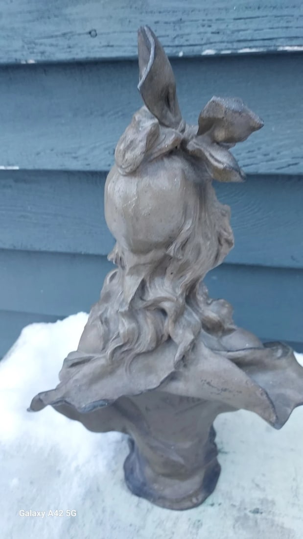 Anton Nelson Victorian bust beautiful woman. Great detail .18" tall - 3