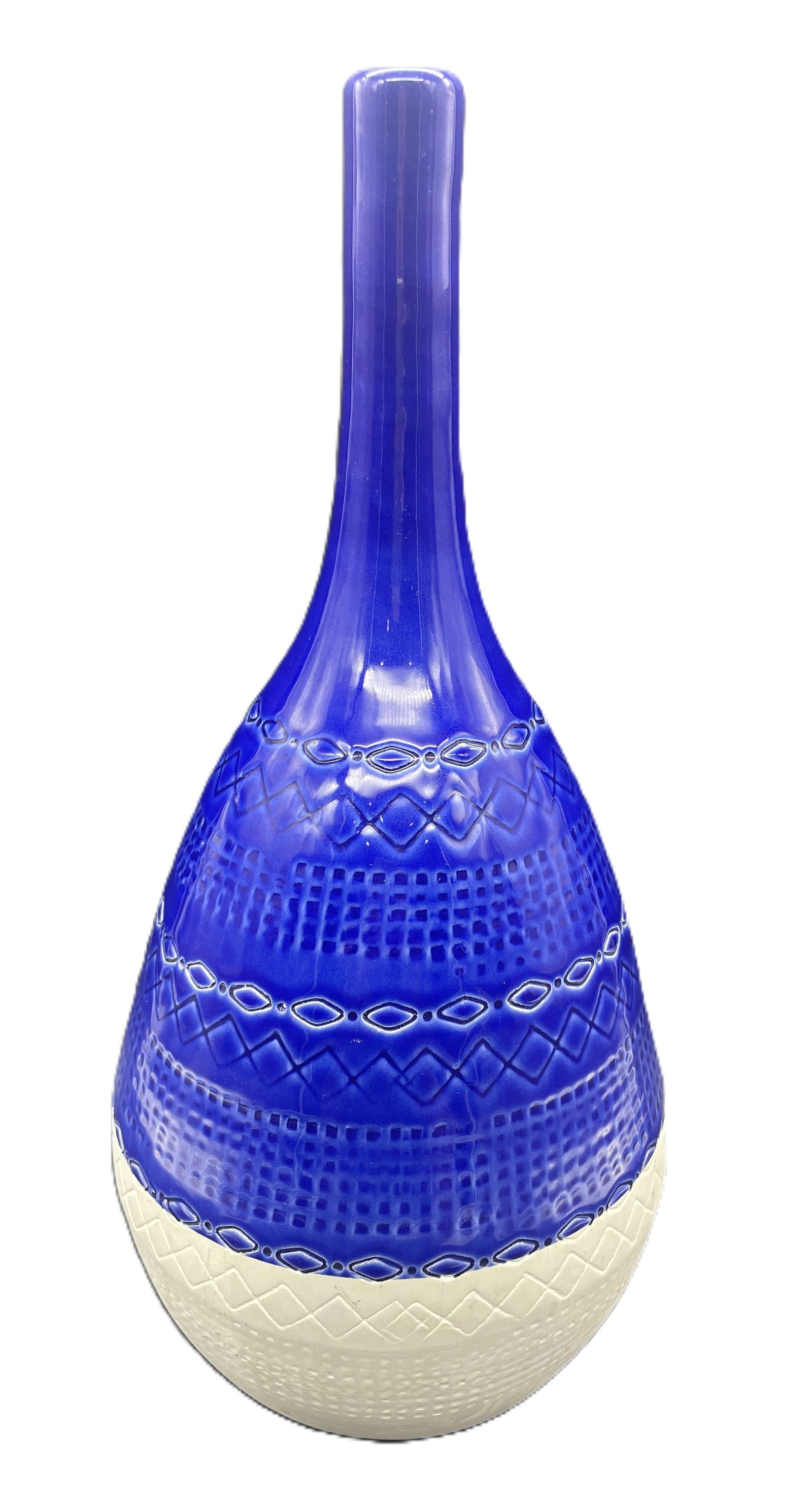 Mid-Century Modern Bitossi Style Ceramiche Tadinate Vase Italy 15" - 2