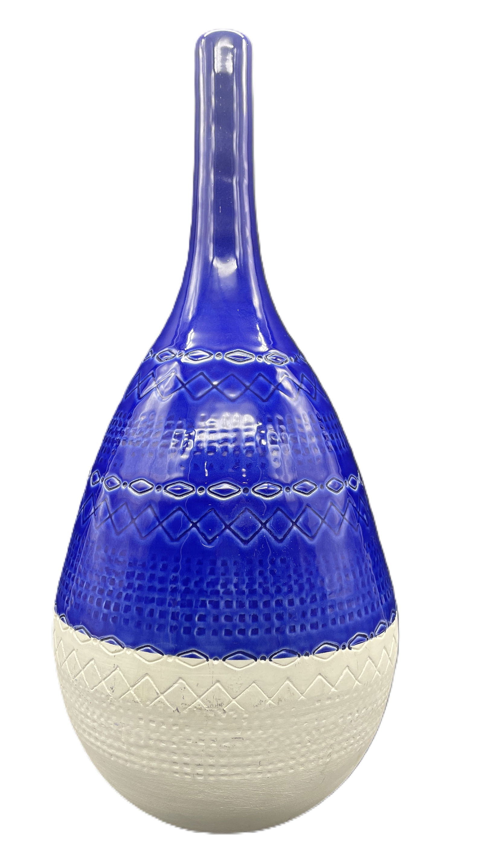 Mid-Century Modern Bitossi Style Ceramiche Tadinate Vase Italy 15" - 4