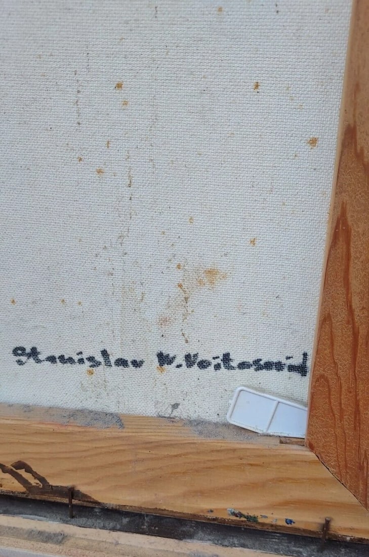 Phenomenal Oil painting First Snowfall morning Signed - 5