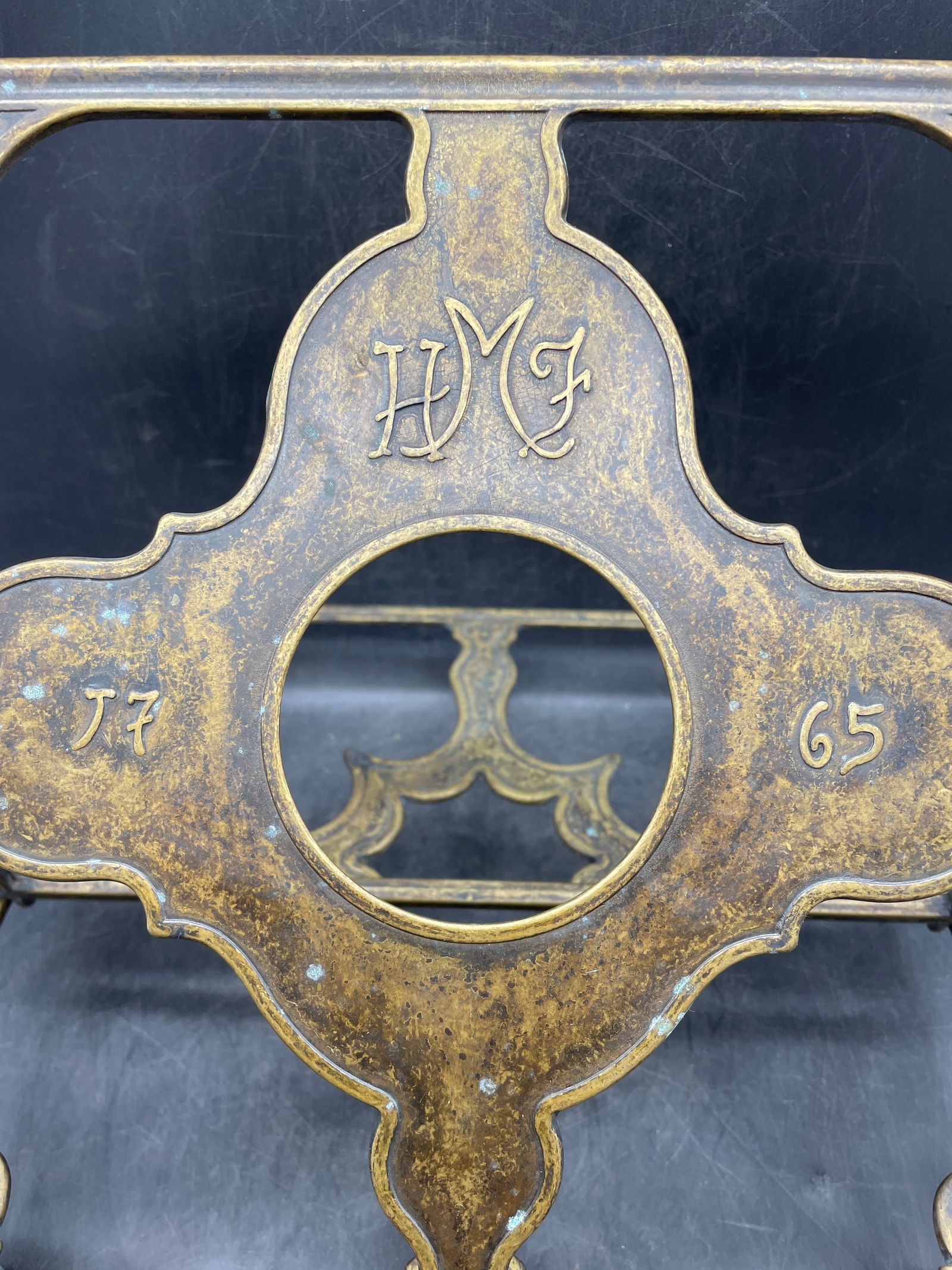 Early 20th Century French Adjustable Bronze Table Book Stand or Music Holder - 5