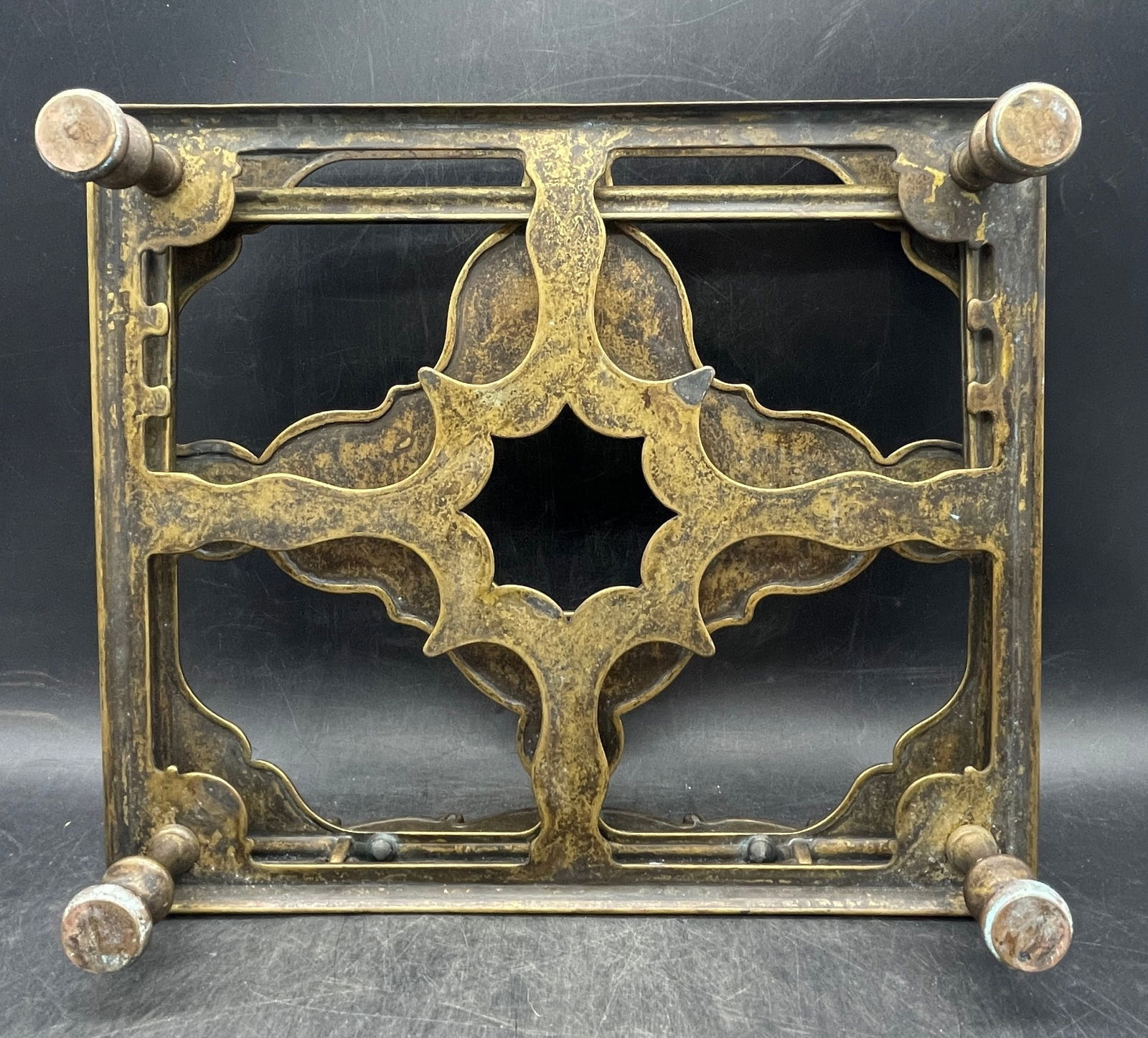 Early 20th Century French Adjustable Bronze Table Book Stand or Music Holder - 7