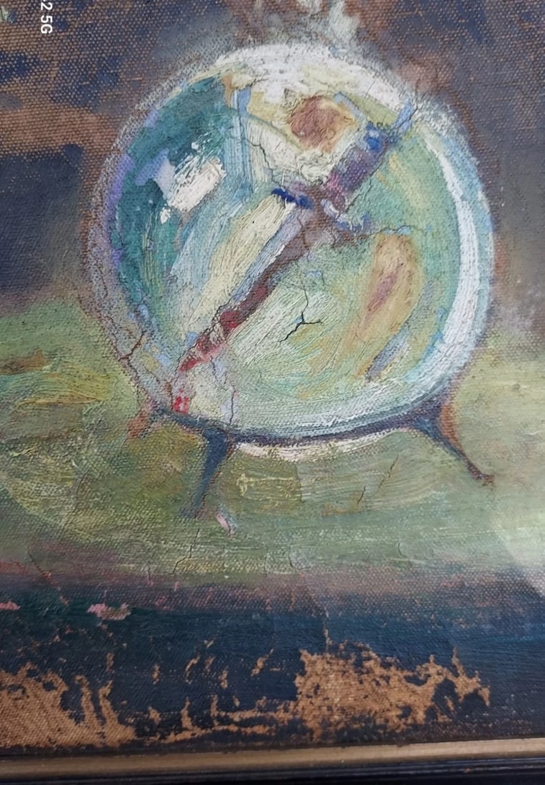 oil painting Merlin Magical Ball 19th Fentury Wizards - 7