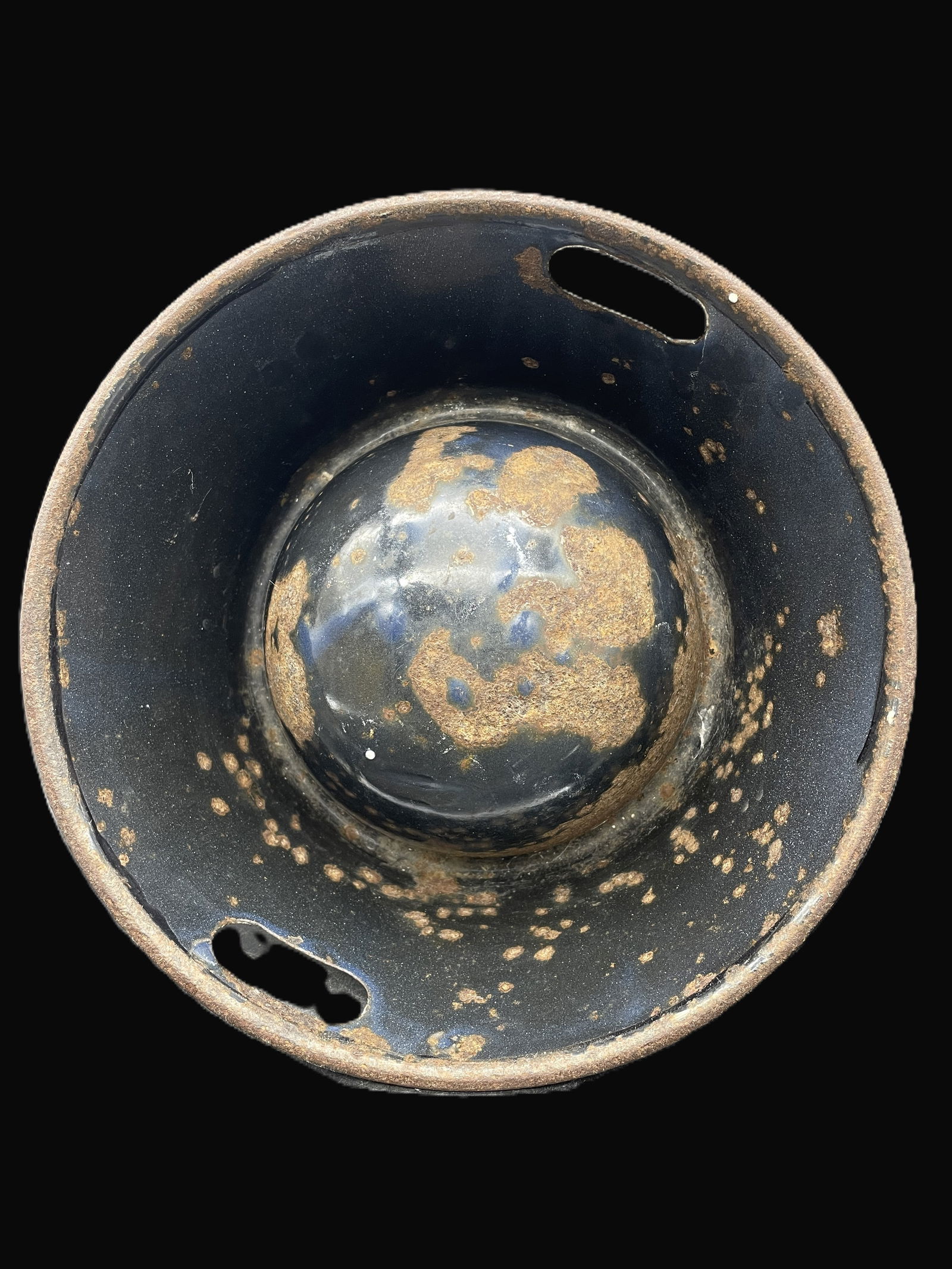 RARE 1920’S SPRATT’S ENAMEL ADVERTISING DOG BOWL WITH THE TERRIER LOGO ON TWO SIDES - 7