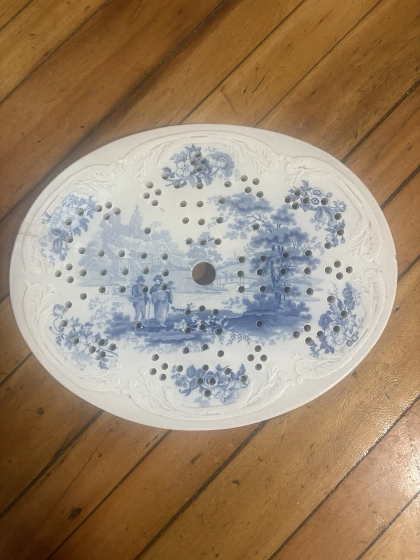 Rare Staffordshire Platter W/ Stainer Insert - 5