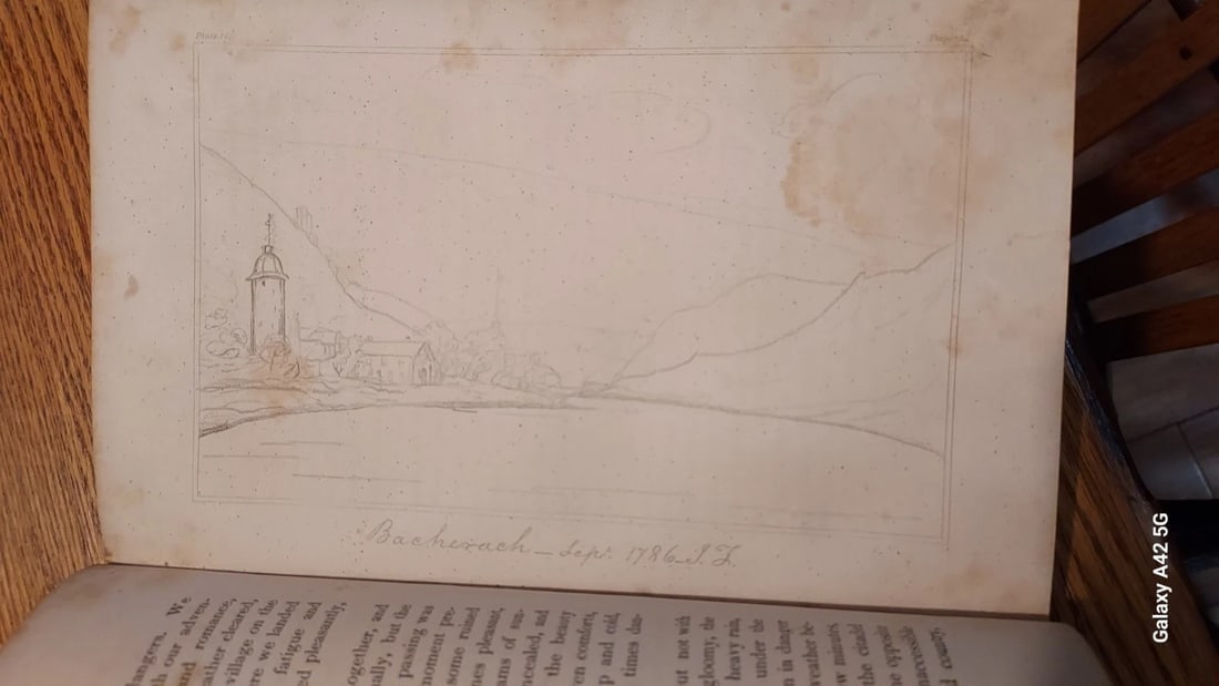 John Trumbull Book 1841 Map Lake George Champlain Drawings - 7