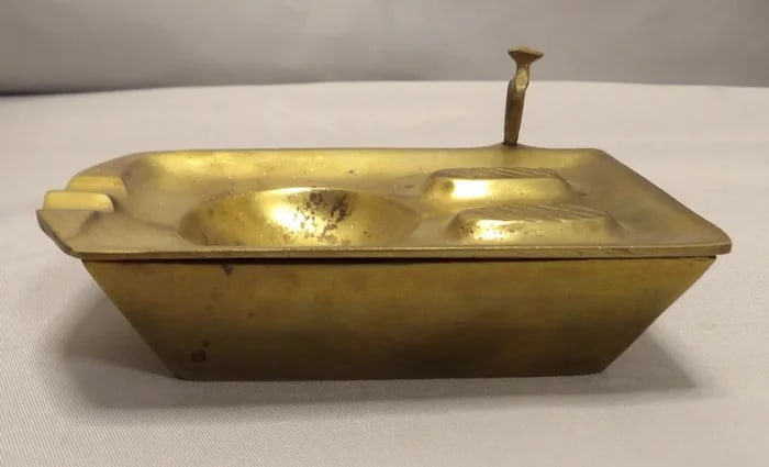 MC Brass Turkish Toilet Ashtray - 2