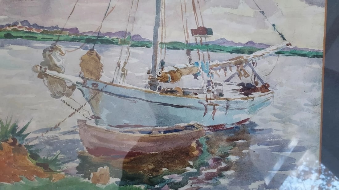 Listed Artist Charles Sarka Watercolor - 2