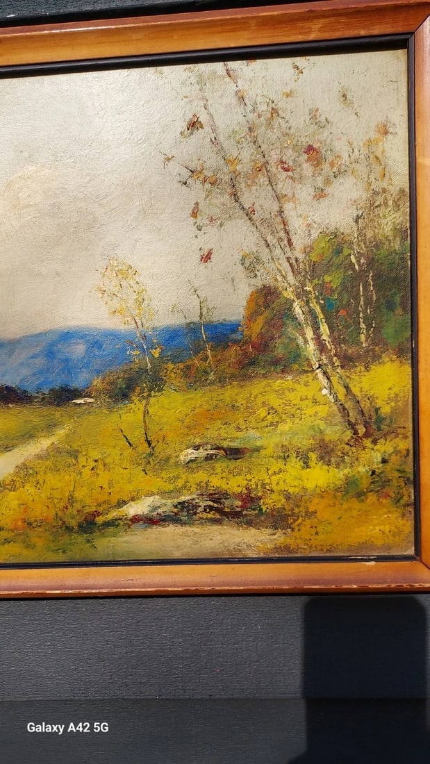 Gorgeous Landscape Scene 1938 oil painting on Board Platts - 3