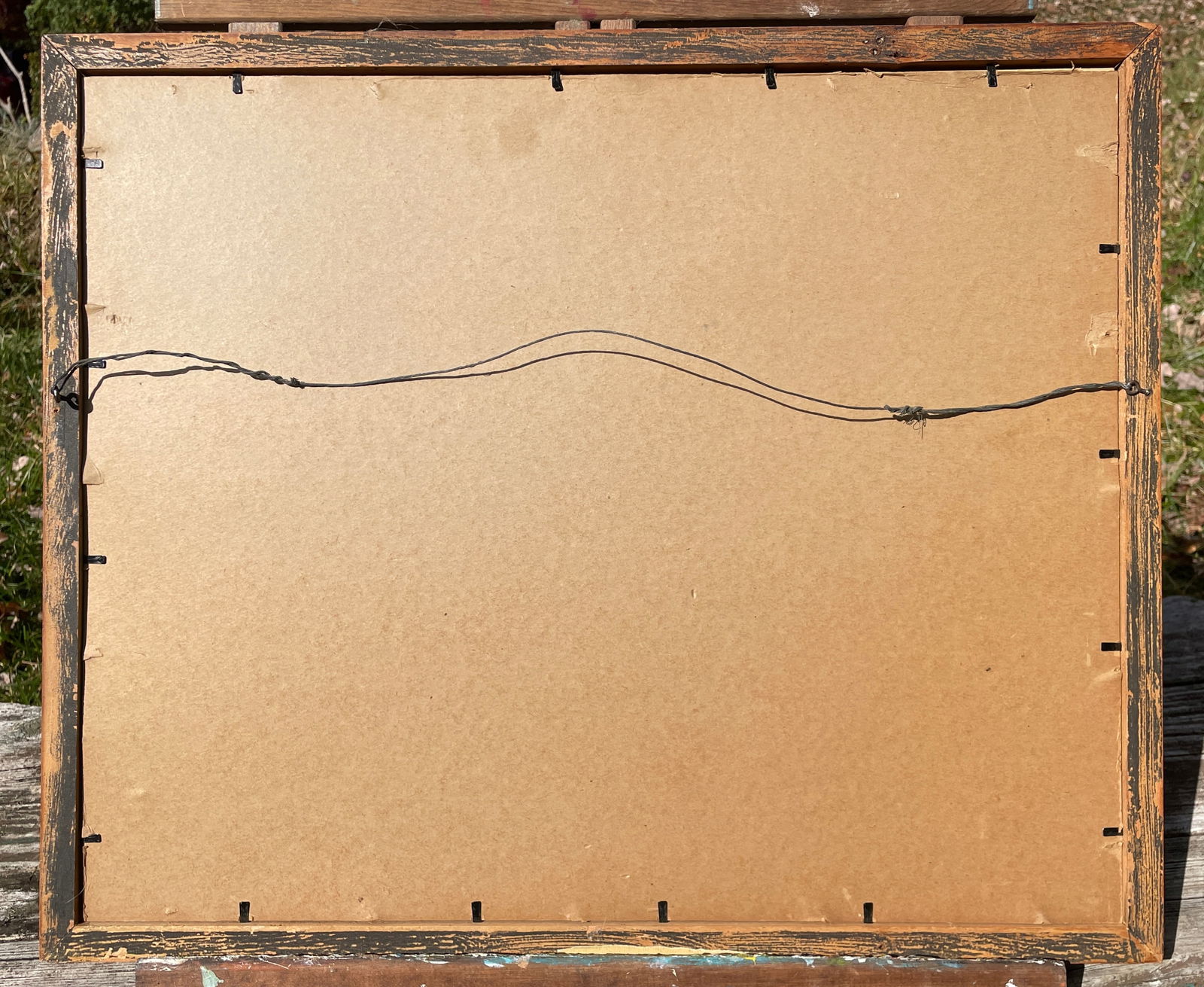 1949 Signed Watercolor Painting Red Barn Farm Scene - 4