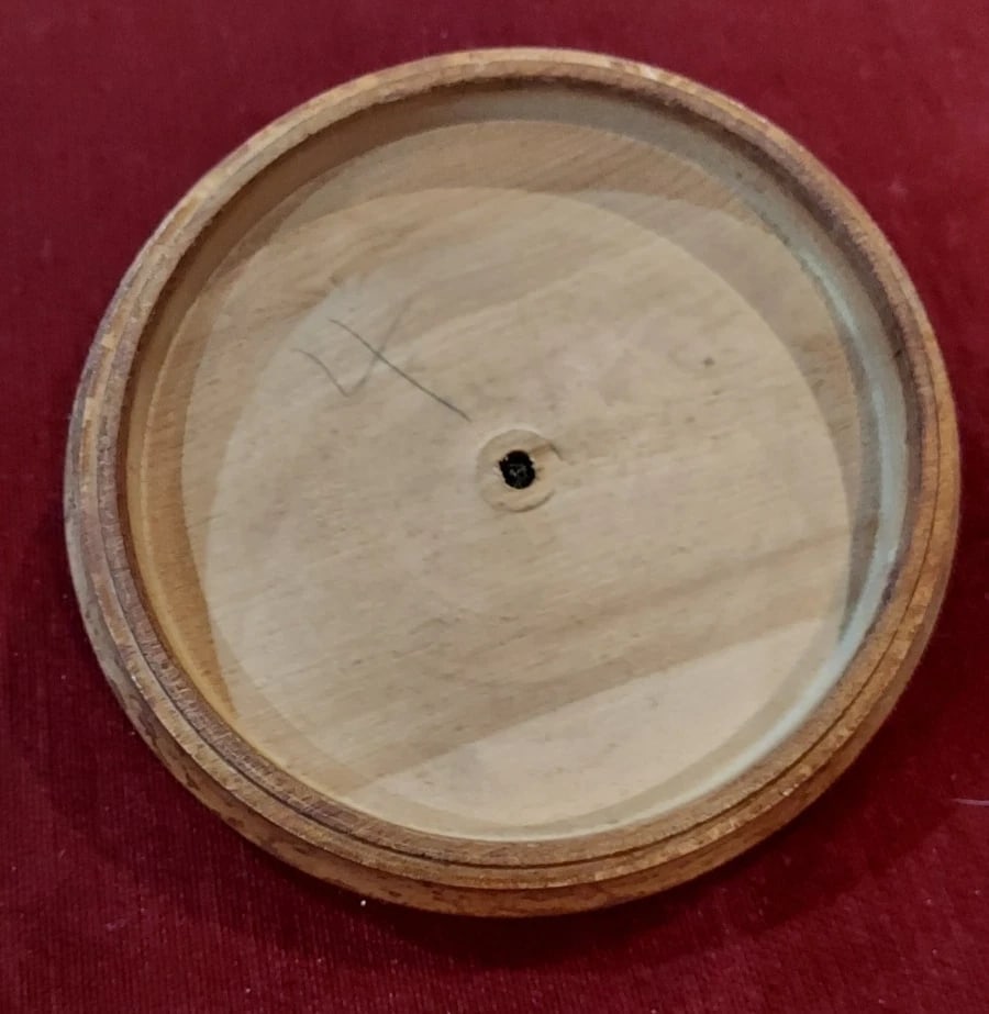 Antique Folk Quaker Shaker Sewing Box Round 1890 - 4