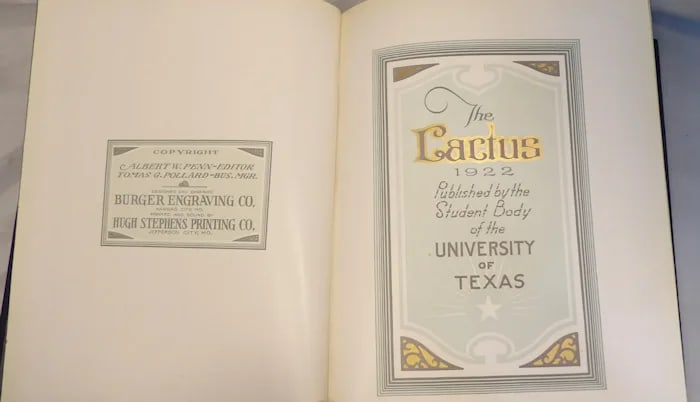 1922 Cactus University of Texas Annual - 6