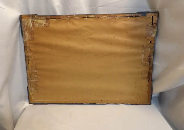 Antique Framed Lithograph ""Peaceful Afternoon"" Stern - 7