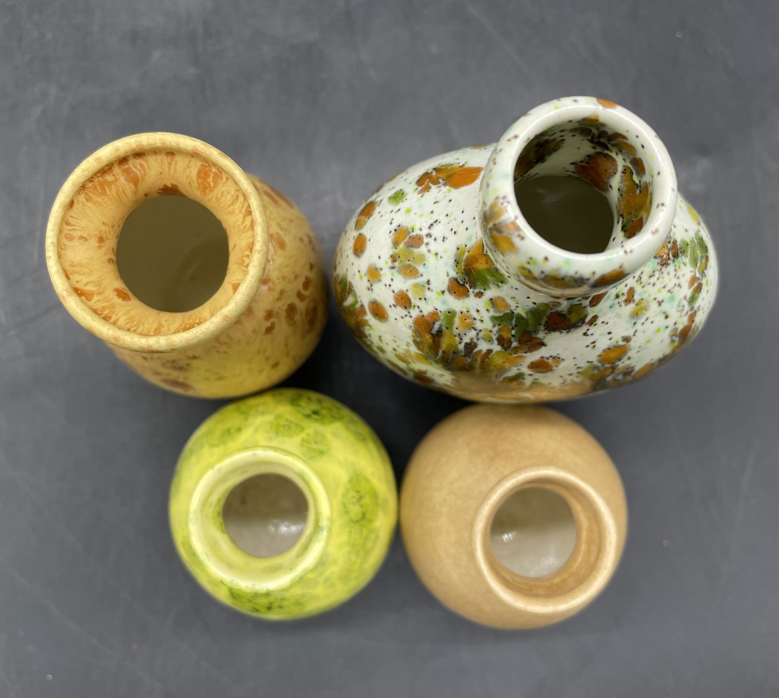 YATES Mid-Century Miniature Art Pottery 4 pcs - 5