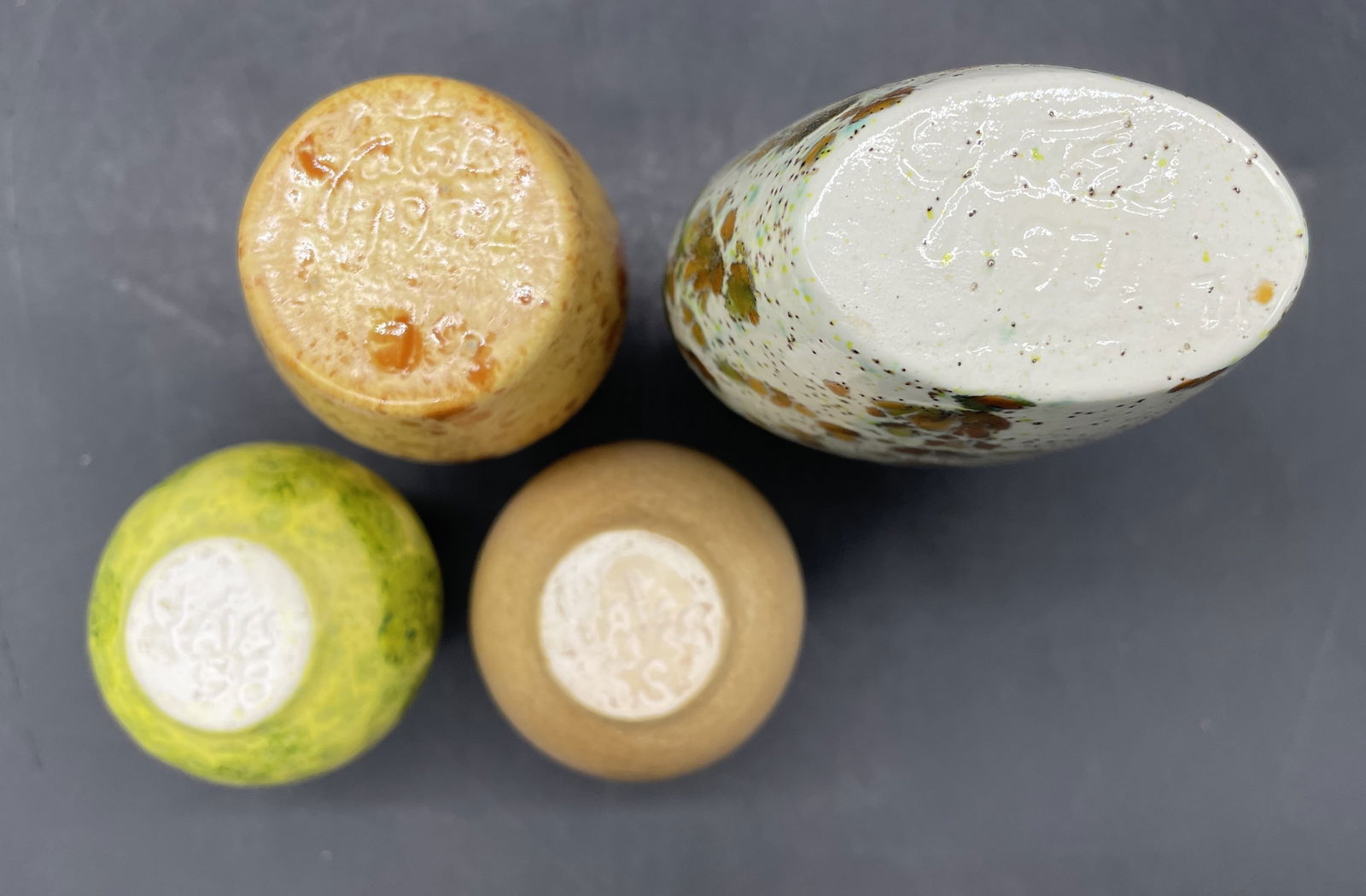 YATES Mid-Century Miniature Art Pottery 4 pcs - 6