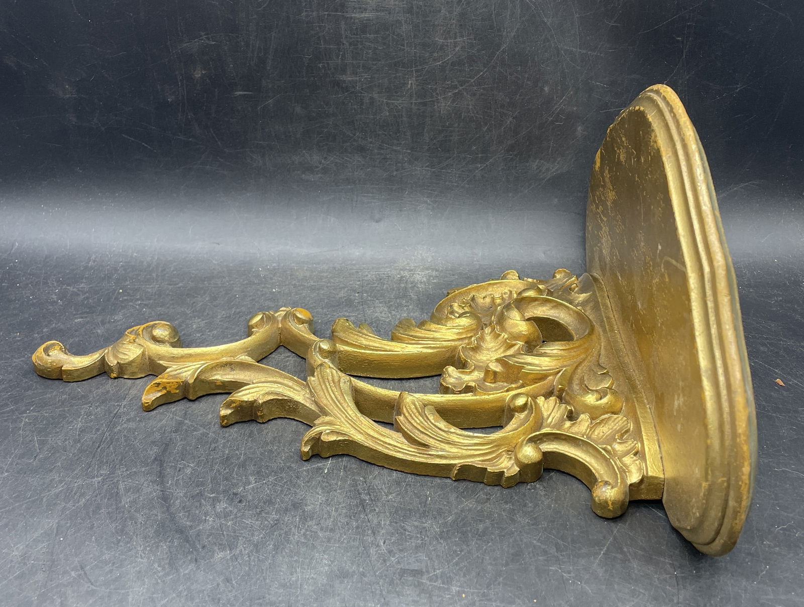 Gilt Italian Rocco Style Acanthus Leaf Wall Shelf Carved FLORENTINE - 8