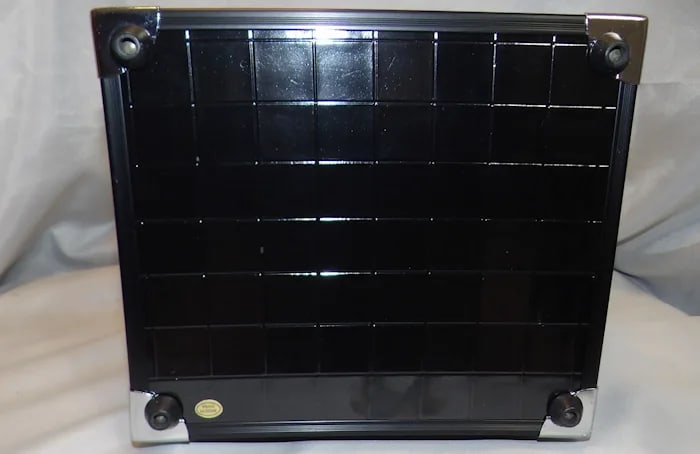 Soho Black Top Handle Cosmetic Makeup Bag - 7