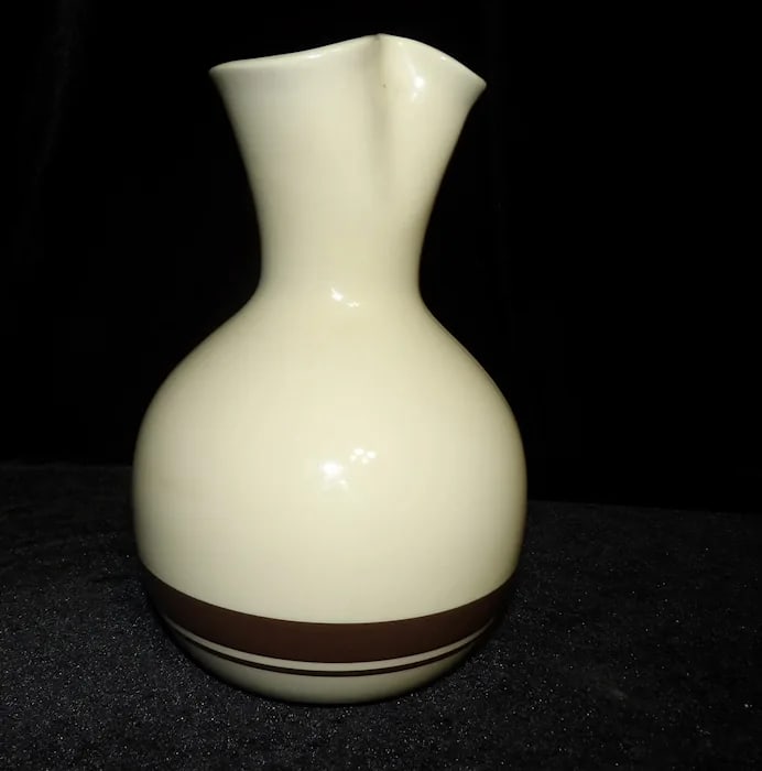 Vintage McCoy Pottery Wine Carafe Pitcher - 3
